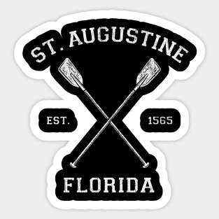 St.Augustine IV Med White Sticker